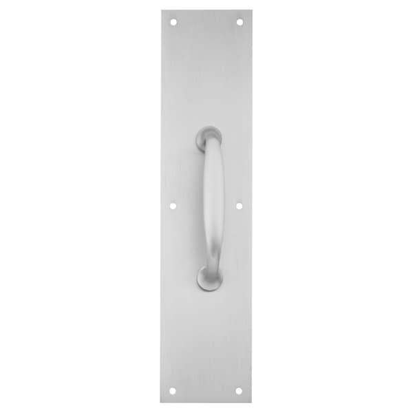 Pull Plate, 5-in CTC, 1-3/16-in Projection, 4-in x 16-in, Satin Stainless Steel